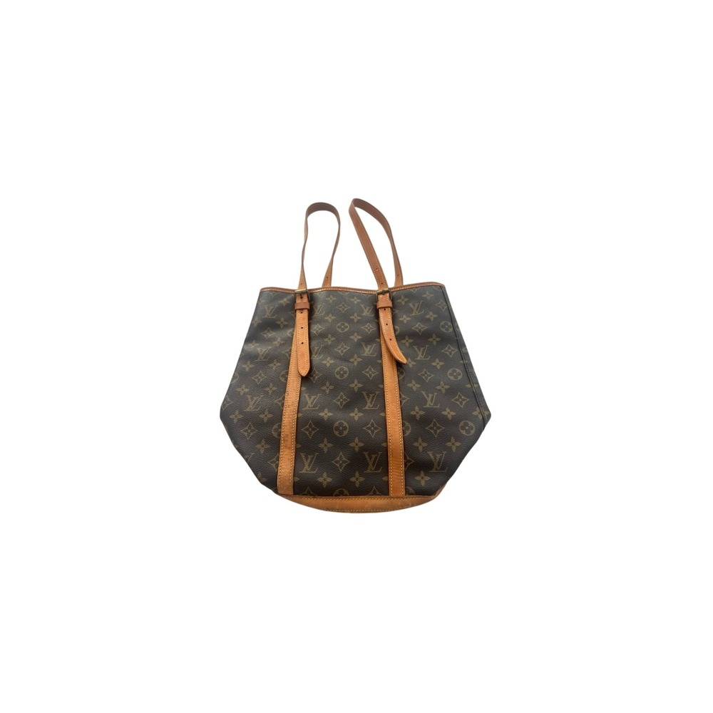 Louis Vuitton Monogram Bucket Bag Vintage Brown Canvas Tote Made in France